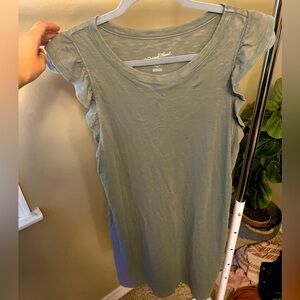 Sage green t shirt dress. Size medium from Target.